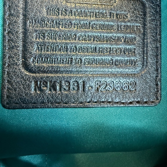 Coach Black Leather Purse/Tote - Picture 10 of 16